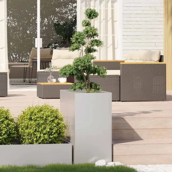 vidaXL Planteringskärl 40x80x80 cm rostfritt stål