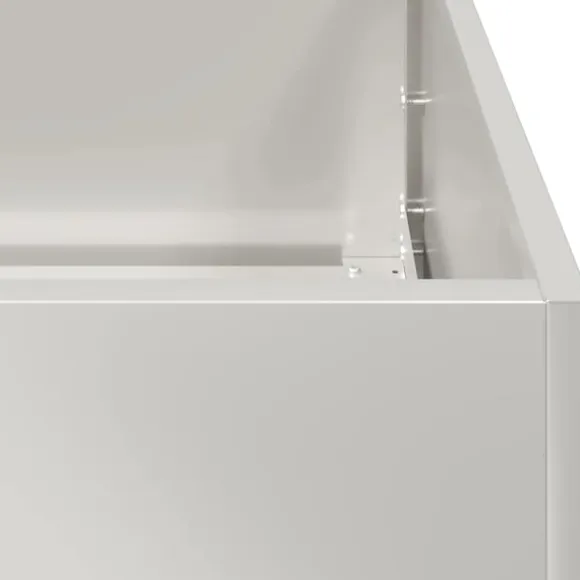 vidaXL Planteringskärl 40x80x80 cm rostfritt stål