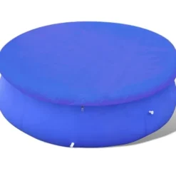 vidaXL Poolöverdrag PE runt 460 cm 90 g/m² - Poolskydd