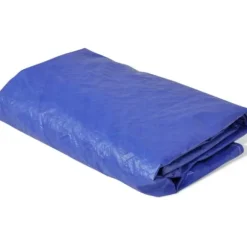 vidaXL Poolöverdrag PE runt 460 cm 90 g/m² - Poolskydd