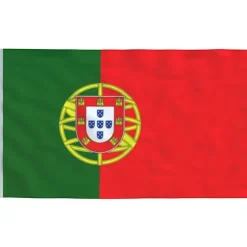 vidaXL Portugals flagga 90x150 cm
