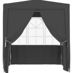 vidaXL Professionellt partytält med väggar 2x2 m antracit 90 g/m² - Partytält & paviljoner