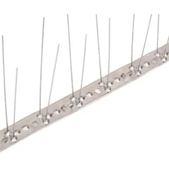 vidaXL 2-raders Fågelpiggar i rostfritt stål 6 st 3 m - Djuravvisande medel