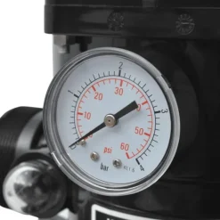 vidaXL Sandfilter och 6-vägsventil blå 460 mm