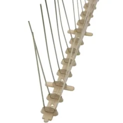 vidaXL Set med 6 spetsar i 5 rader mot fåglar Plast 3 m