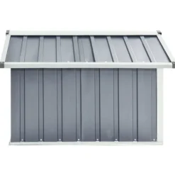 vidaXL Skjul för robotgräsklippare 92x97x63 cm galvaniserat stål grå - Förråd & Redskapsbodar