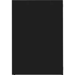 vidaXL Skjul för sopkärl för 4 platser svart 276x79x117 cm stål