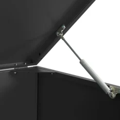 vidaXL Skjul för sopkärl för 2 platser svart 138x79x117 cm stål