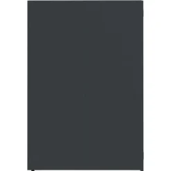 vidaXL Skjul för sopkärl för 3 platser antracit 207x79x117 cm stål