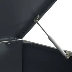 vidaXL Skjul för sopkärl för 3 platser antracit 207x79x117 cm stål