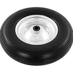 vidaXL Skottkärra Hjul med Solid PU Axel 4,00-8 390 mm