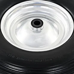 vidaXL Skottkärra Hjul med Solid PU Axel 4,00-8 390 mm