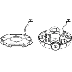 vidaXL Sladdlös poolrobot 27 W