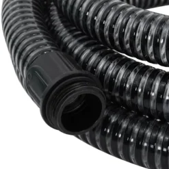 vidaXL Sugslang med kopplingar mässing svart 1,1