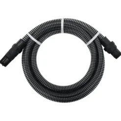 vidaXL Sugslang med kopplingar mässing svart 1" 10 m PVC - Vattenslangar