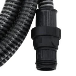 vidaXL Sugslang med kopplingar mässing svart 1