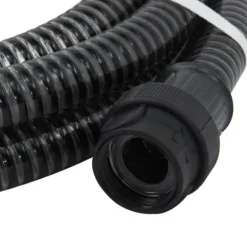 vidaXL Sugslang med kopplingar mässing svart 1