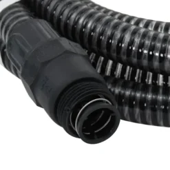 vidaXL Sugslang med kopplingar mässing svart 1