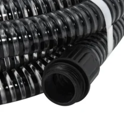 vidaXL sugslang med mässingsanslutningar Svart 1,1" 5 m PVC 151059