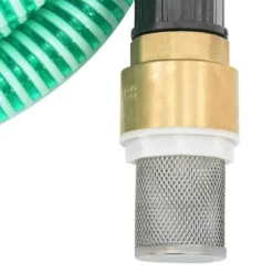 vidaXL sugslang med mässingsanslutningar Grön 1,1