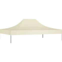 vidaXL Tak till partytält 4x3 m gräddvit 270 g/m² - Tak till partytält & lusthus