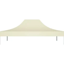 vidaXL Tak till partytält 4x3 m gräddvit 270 g/m² - Tak till partytält & lusthus