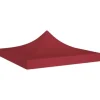 vidaXL Tak till partytält 3x3 m vinröd 270 g/m² - Tak till partytält & lusthus