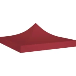 vidaXL Tak till partytält 3x3 m vinröd 270 g/m² - Tak till partytält & lusthus