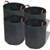 vidaXL Trädgårdsavfallspåsar Mörkgrön 4 st 120 L 150 g/m²