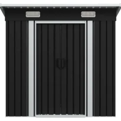 vidaXL Trädgårdsbod antracit stål - Förråd & Redskapsbodar