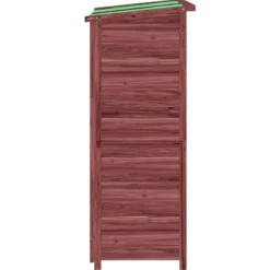 vidaXL Trädgårdsbod mocka-brun 83x57x140 cm massiv furu - Förråd & Redskapsbodar