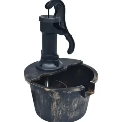 vidaXL trädgårdsfontän med pump dekorativ fontän dekorativ fontän utomhus bakgård Slitstark Robust 48231
