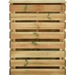 vidaXL Trädgårdskompostor med spalt 80x50x100 cm Impregnerad furu 316062