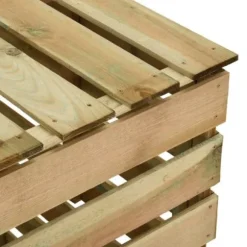 vidaXL Trädgårdskompostor med spalt 80x50x100 cm Impregnerad furu 316062