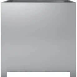 vidaXL Trädgårdskruka 50x50x50 cm galvaniserat stål