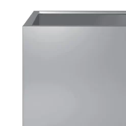 vidaXL Trädgårdskruka 50x50x50 cm galvaniserat stål