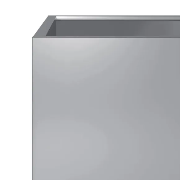 vidaXL Trädgårdskruka 50x50x50 cm galvaniserat stål