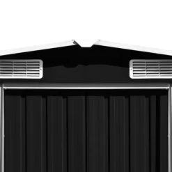 vidaXL Trädgårdsskjul antracit 257x990x181 cm galvaniserat stål - Förråd & Redskapsbodar