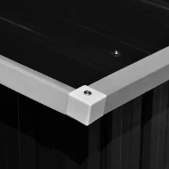 vidaXL Trädgårdsskjul antracit 257x990x181 cm galvaniserat stål - Förråd & Redskapsbodar