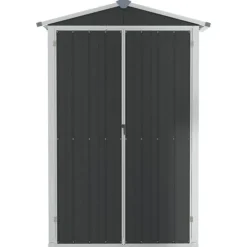 vidaXL Trädgårdsskjul antracit 116x45x175 cm galvaniserat stål - Förråd & Redskapsbodar