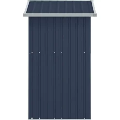 vidaXL Trädgårdsskjul antracit 126x97,5x177 cm galvaniserat stål - Förråd & Redskapsbodar