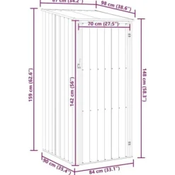vidaXL Trädgårdsskjul För Förvaring av Verktyg Trädgårdsskjul För Förvaring Uteverktygsskjul Antracit 46291