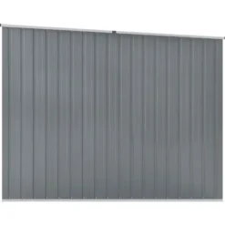 vidaXL Trädgårdsskjul grå 195x198x159 cm galvaniserat stål - Förråd & Redskapsbodar