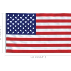 vidaXL USA:s flagga 90x150 cm