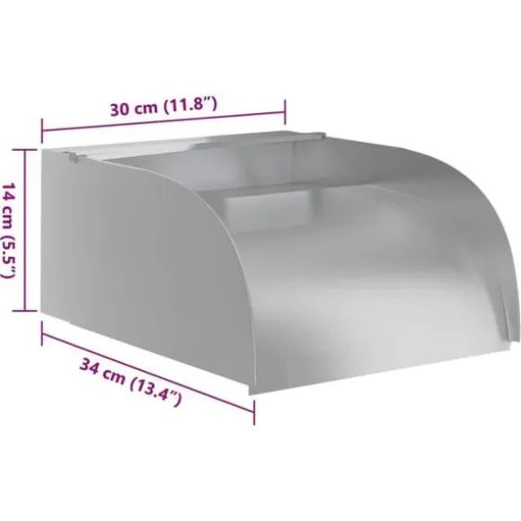 vidaXL Vattenfall med LED Simbassäng Fontän Trädgård Damm Fontän Utomhus Vattenfall Pool Vattenfall 30x34x14 cm 148874