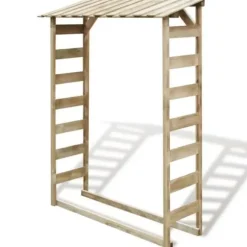 vidaXL Ved Förvaringsbod 150x44x176 cm Impregnerad Furu