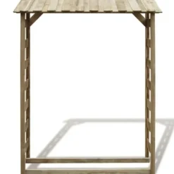 vidaXL Ved Förvaringsbod 150x44x176 cm Impregnerad Furu