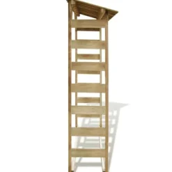 vidaXL Ved Förvaringsbod 150x44x176 cm Impregnerad Furu