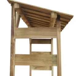 vidaXL Ved Förvaringsbod 150x44x176 cm Impregnerad Furu