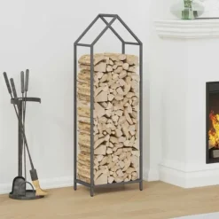 vidaXL Vedställ antracit 40x25x120 cm kallvalsat stål